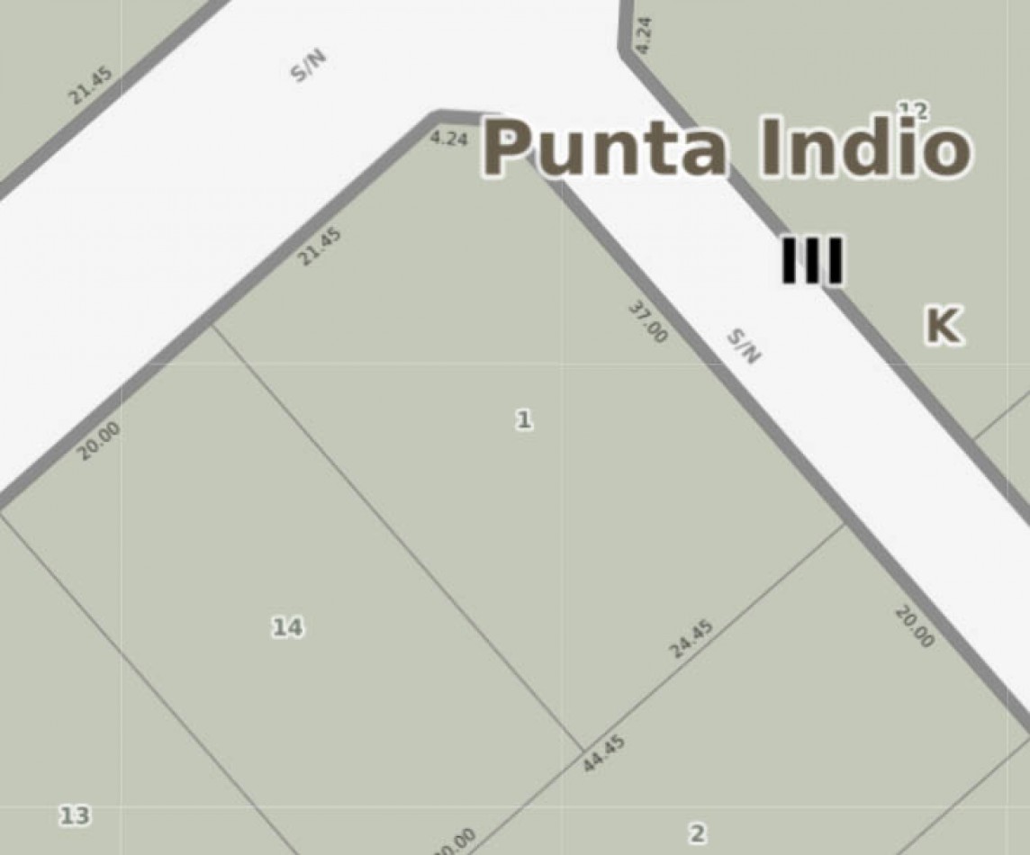 LOTE - VENTA - PUNTA DEL INDIO T-794